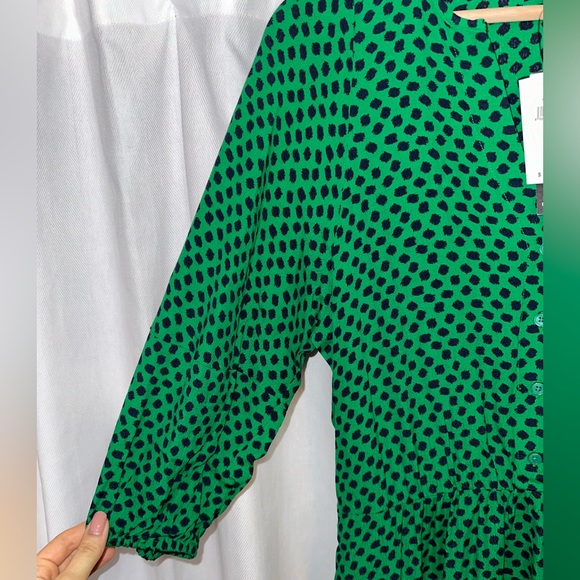 Banana Republic Emerald Patterned Midi Dress - Picture 5 of 8